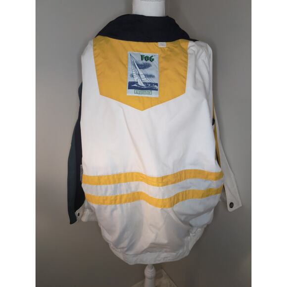 London Fog Vintage Colorblock sailor nautical rain jacket lg - Picture 7 of 13